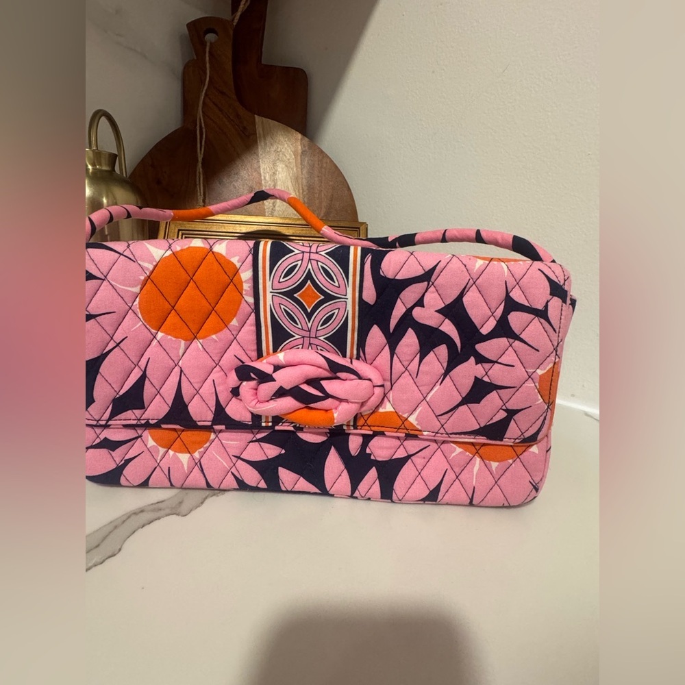 Vera Bradley "Loves Me" Quilted Floral Flap Shoulder Bag - Picture 3 of 7